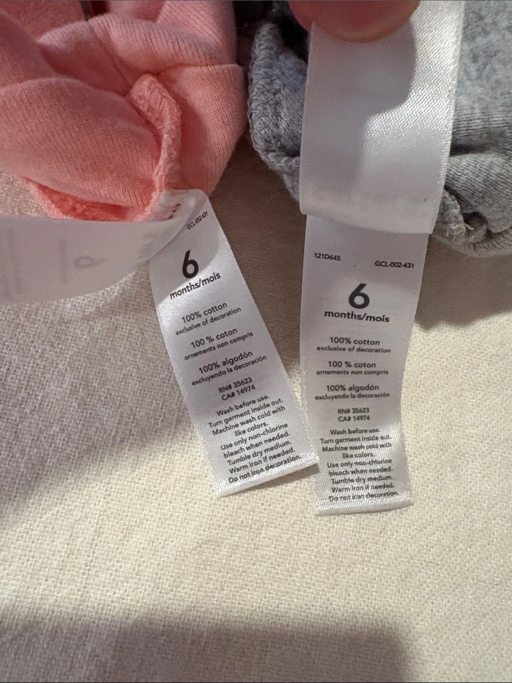Set of 6 Month Hats